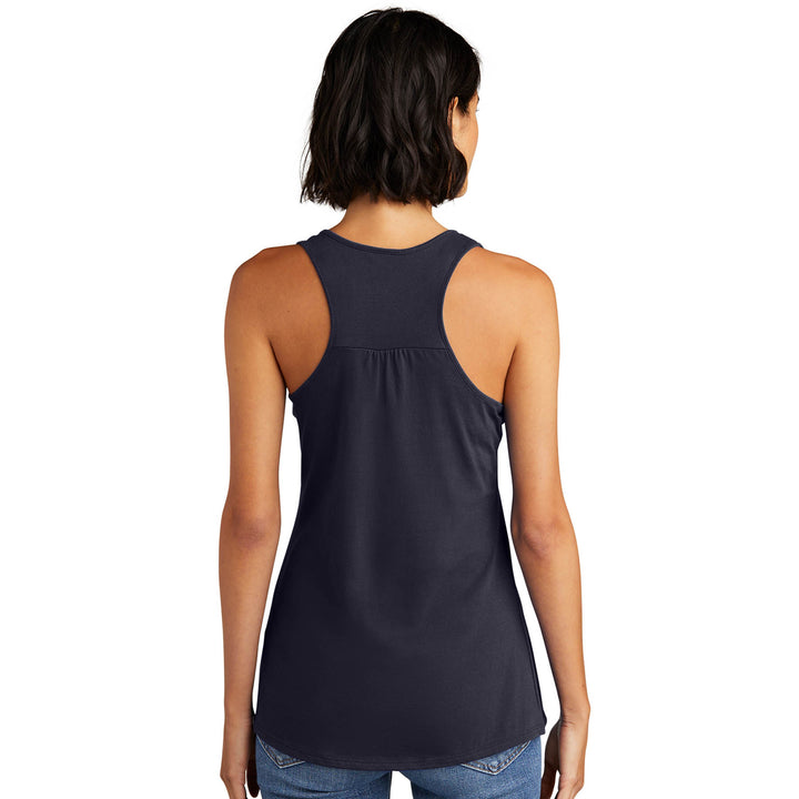 Ladies Fit Flowy Racerback Tank Top - District Brand Tank - Nevada Lightning Main Logo