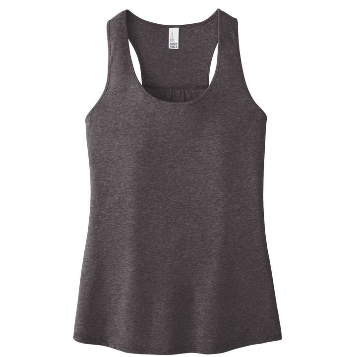 Ladies Fit Flowy Racerback Tank Top - District Brand Tank - Nevada Lightning Main Logo