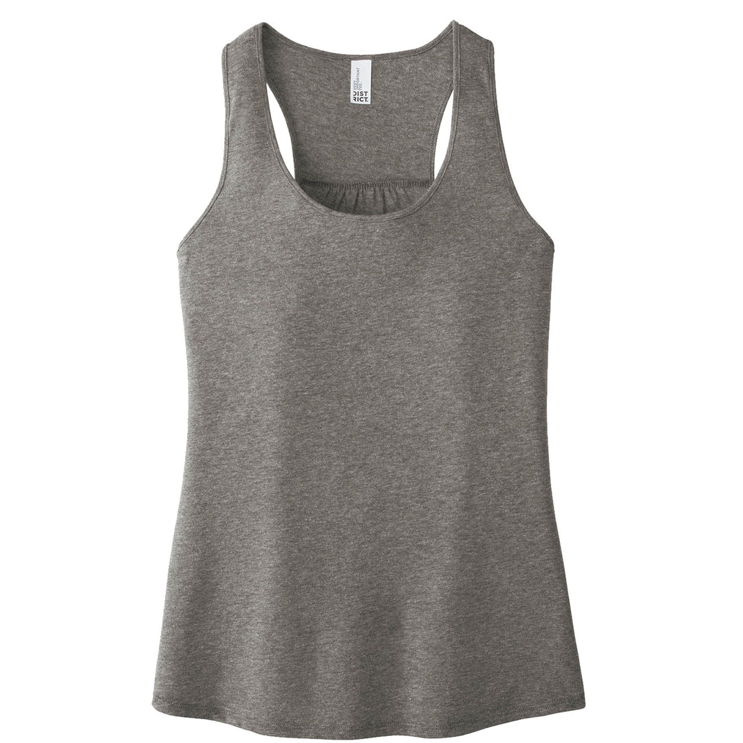 Ladies Fit Flowy Racerback Tank Top - District Brand Tank - Nevada Lightning Main Logo