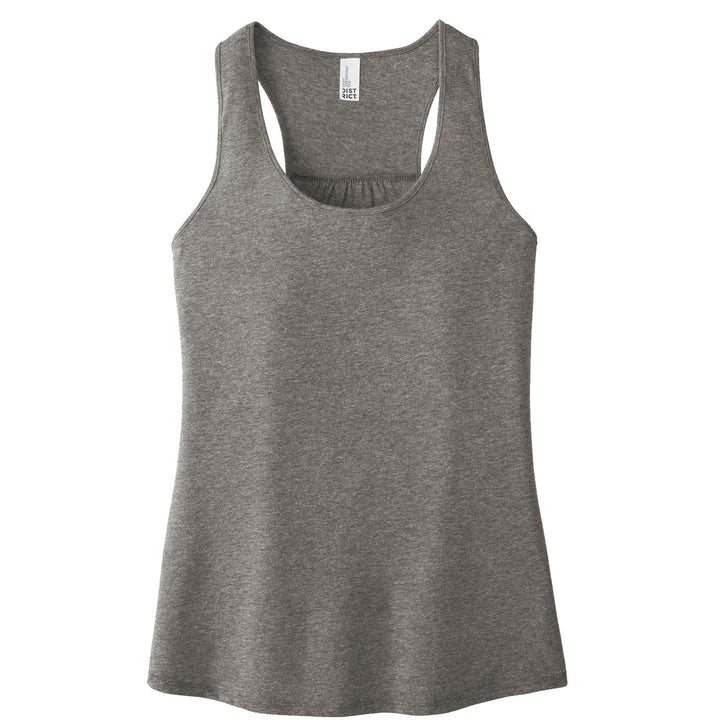 Ladies Fit Flowy Racerback Tank Top - District Brand Tank - Nevada Lightning Main Logo