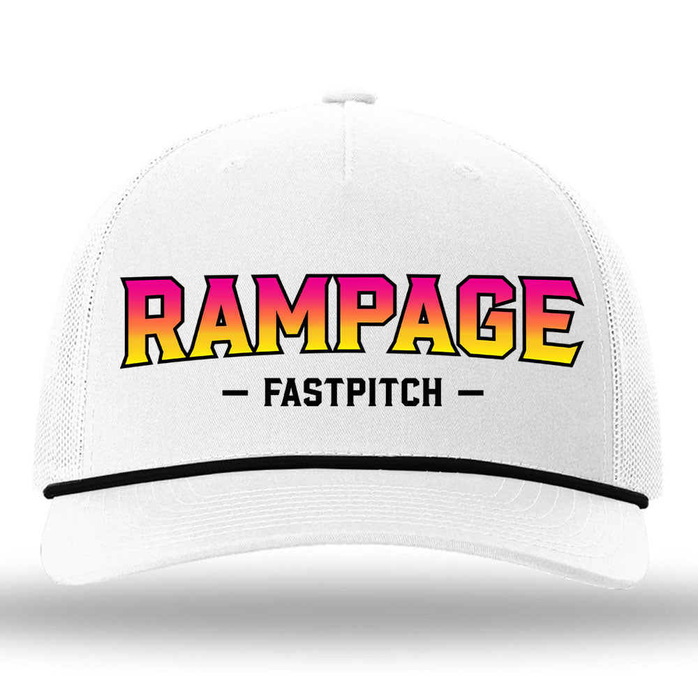 Rampage - DTF Hat - 5 Panel Trucker with Rope