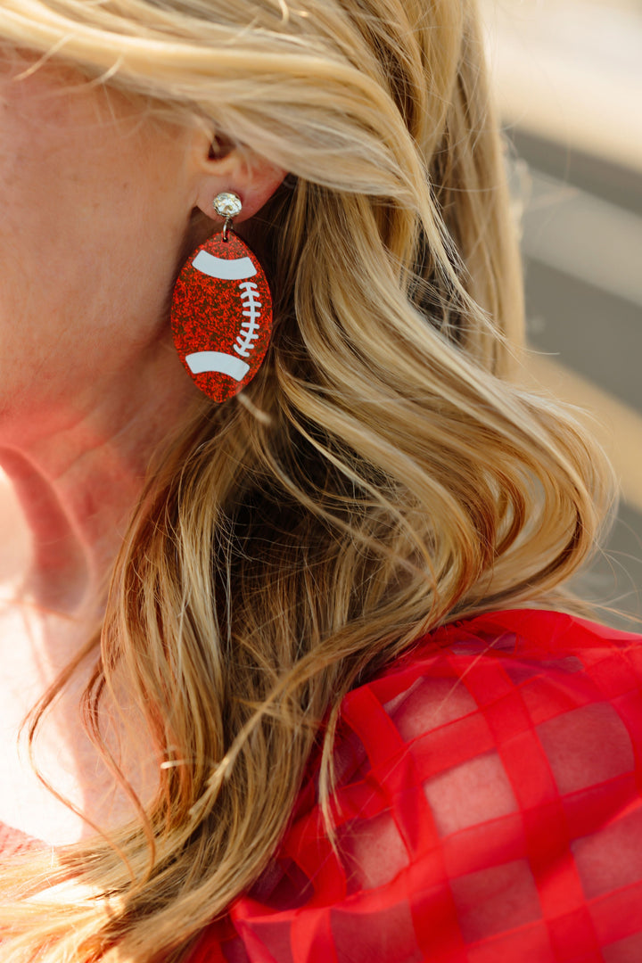 Glitter Acrylic Football