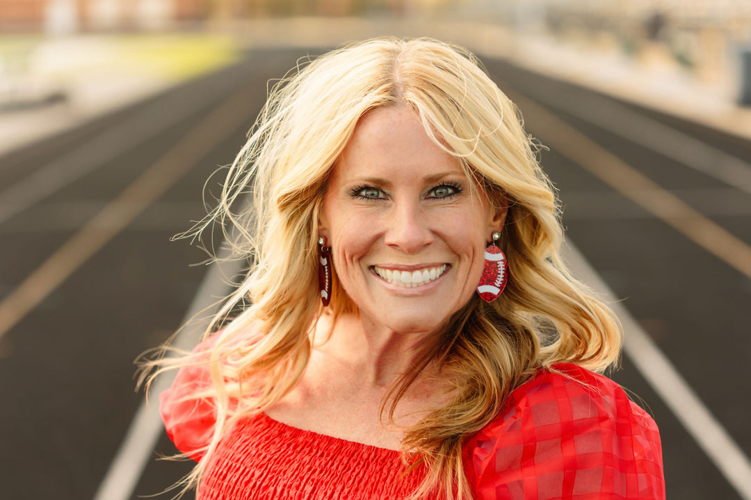 Glitter Acrylic Football