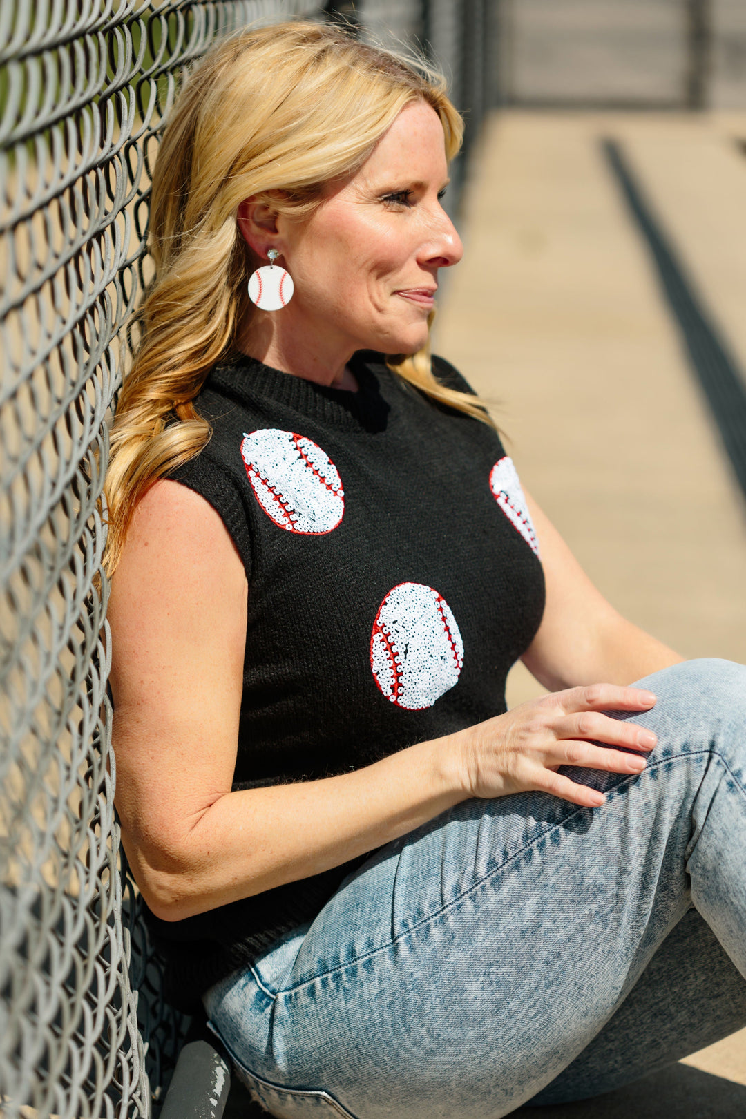 Rhinestone Baseballs