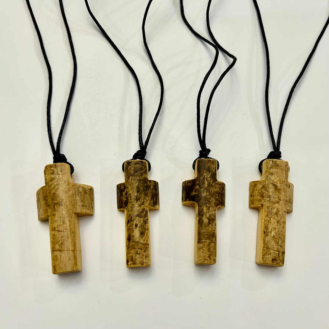 Baseball Bat Handle Cross Necklaces