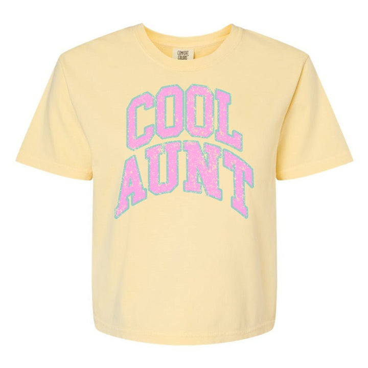 'Varsity Cool Aunt' Boxy T-Shirt
