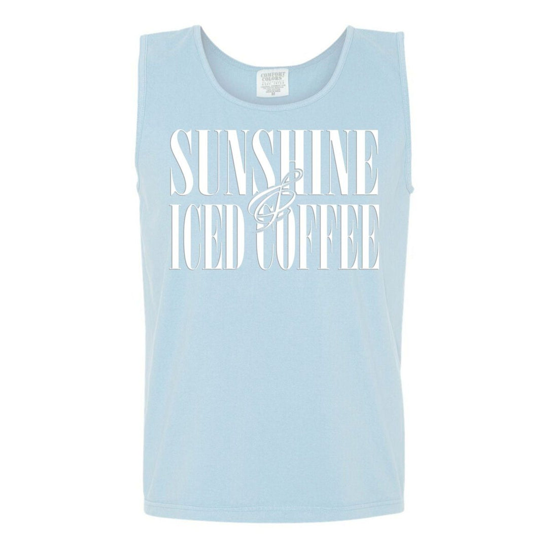 'Sunshine & Iced Coffee' PUFF Tank Top