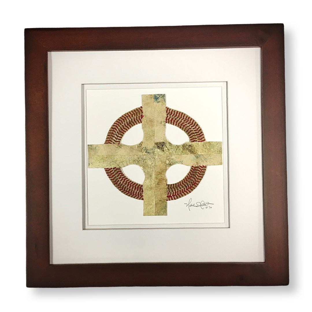 "Celtic Cross" Original Baseball Artwork