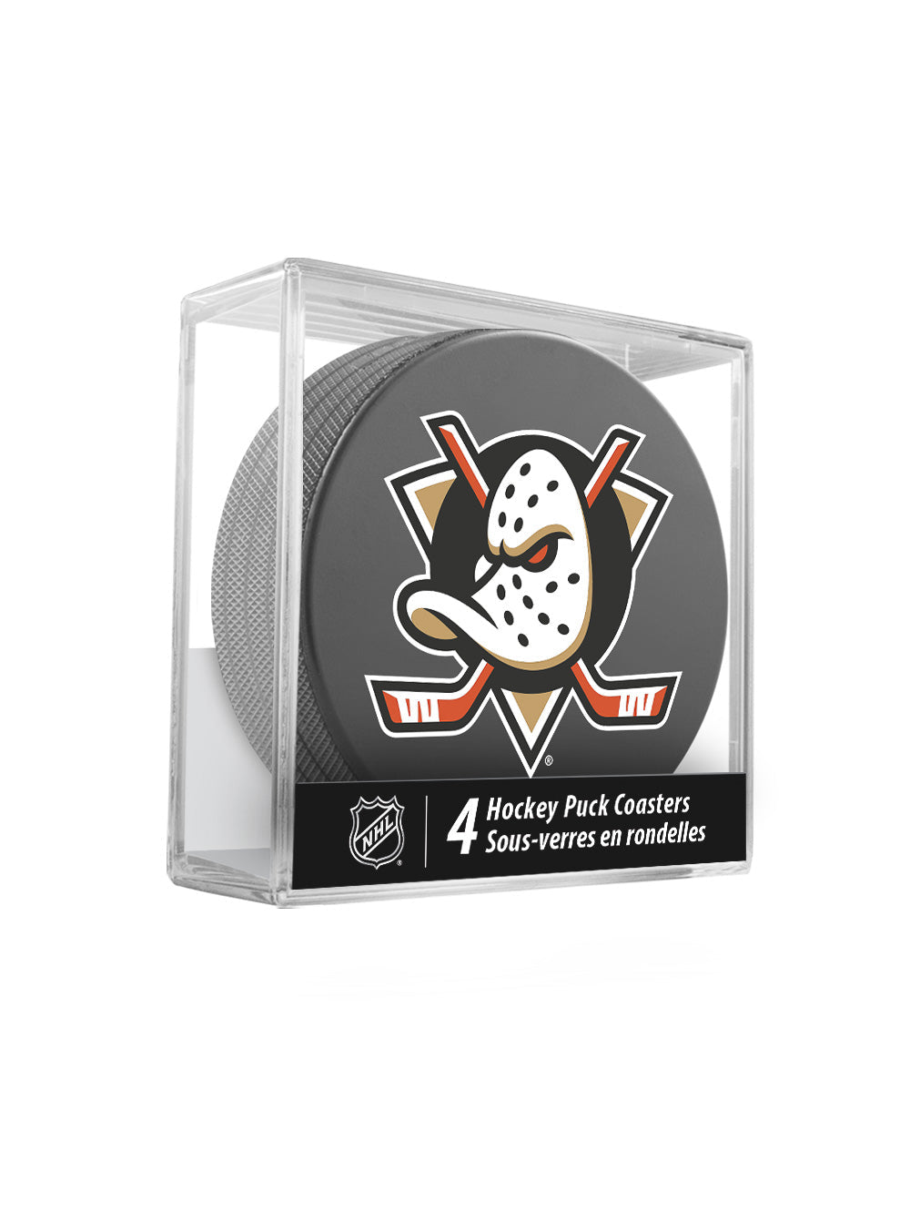 Anaheim Ducks Hockey Puck Coaster Set