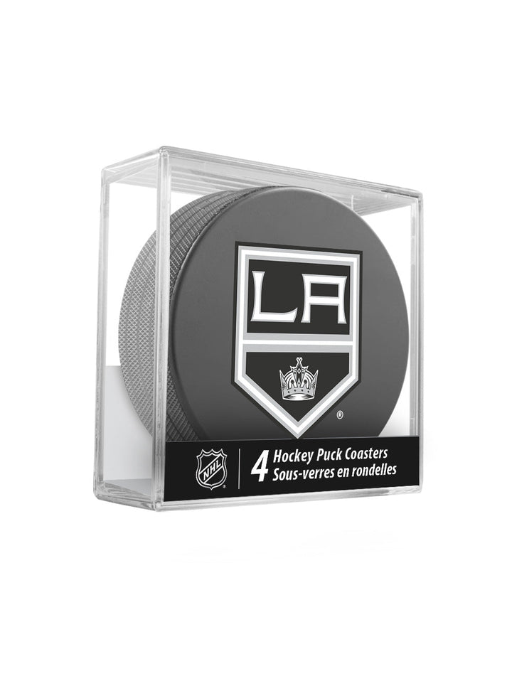 Los Angeles Kings Hockey Puck Coaster Set