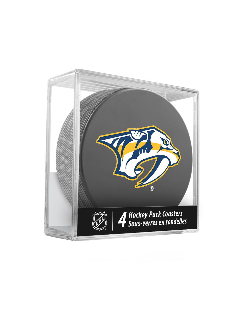 Nashville Predators Hockey Puck Coaster Set