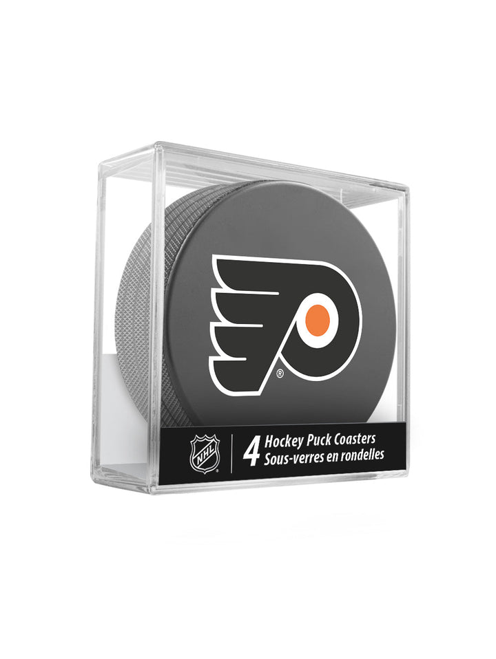 Philadelphia Flyers Hockey Puck Coaster Set