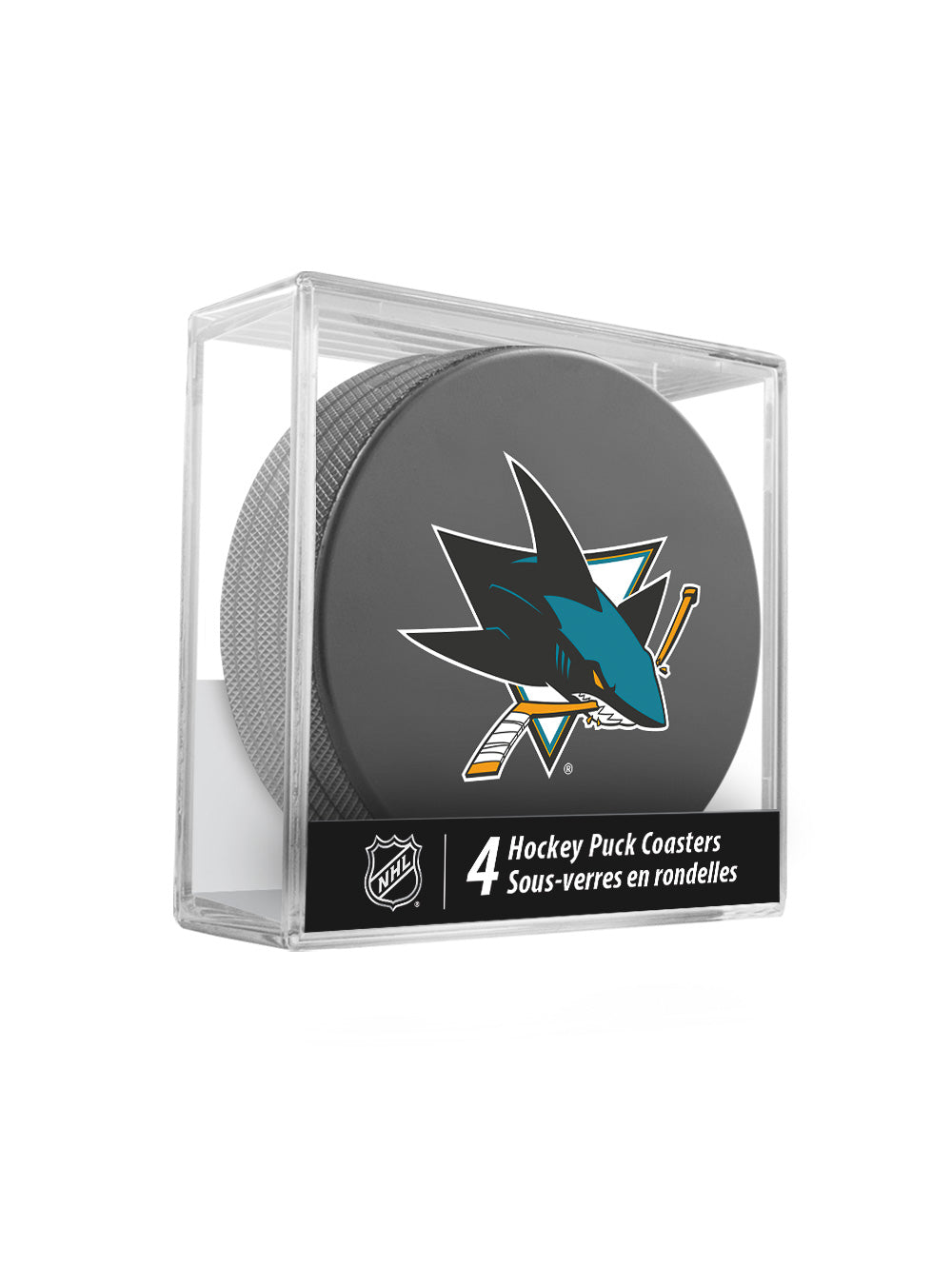 San Jose Sharks Hockey Puck Coaster Set