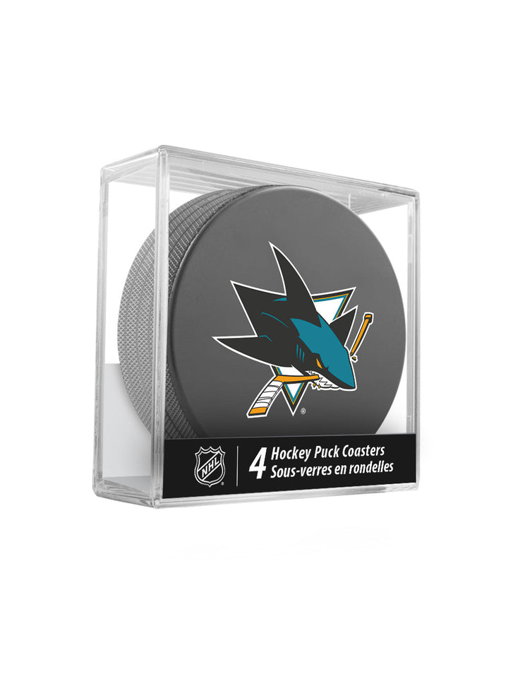 San Jose Sharks Hockey Puck Coaster Set
