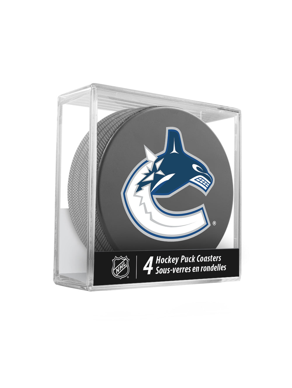 Vancouver Canucks Hockey Puck Coaster Set