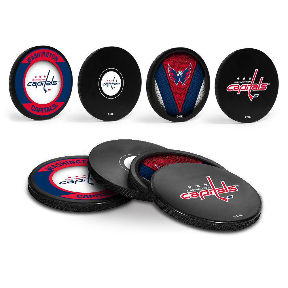 Washington Capitals hockey Puck Coaster Set