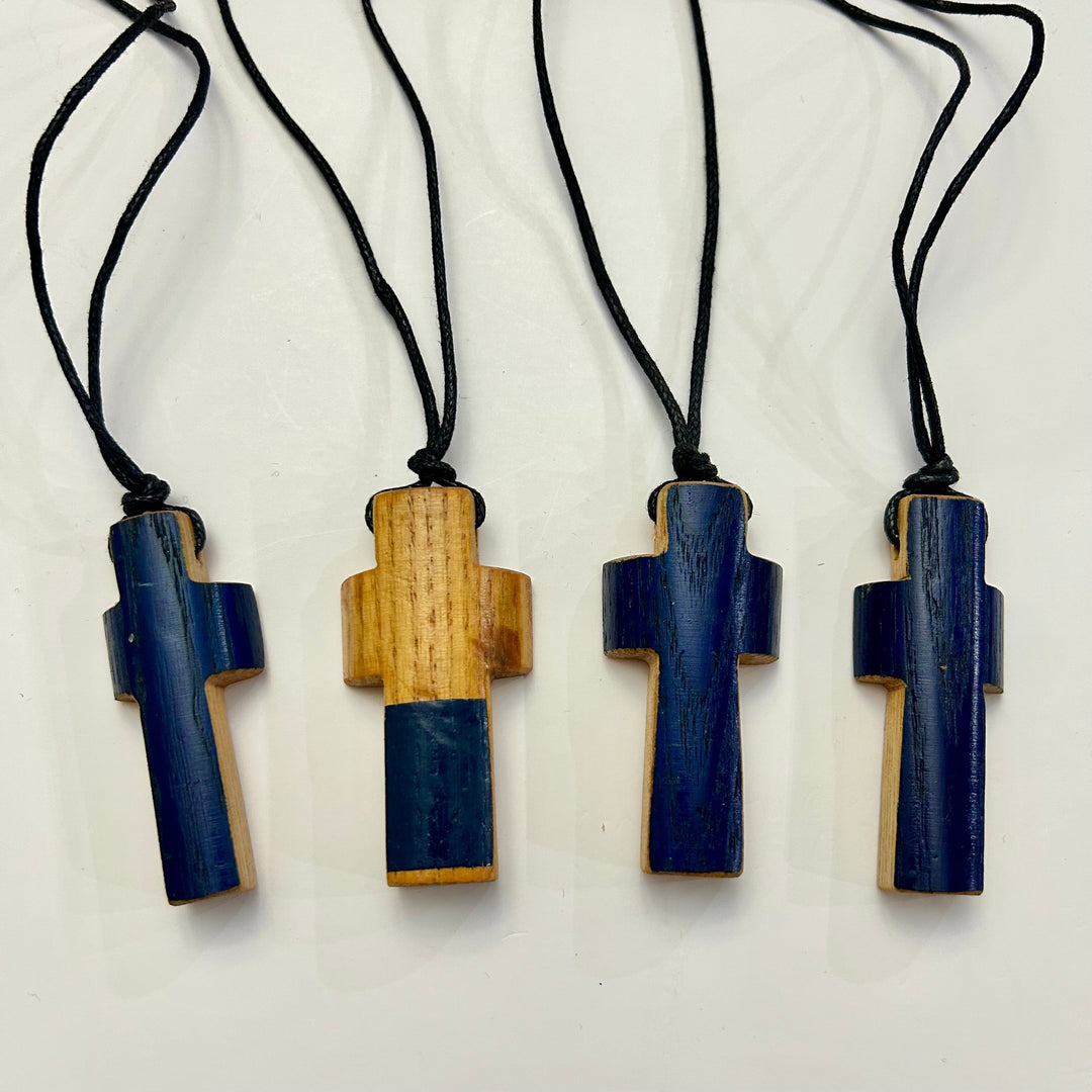 Baseball Bat Handle Cross Necklaces