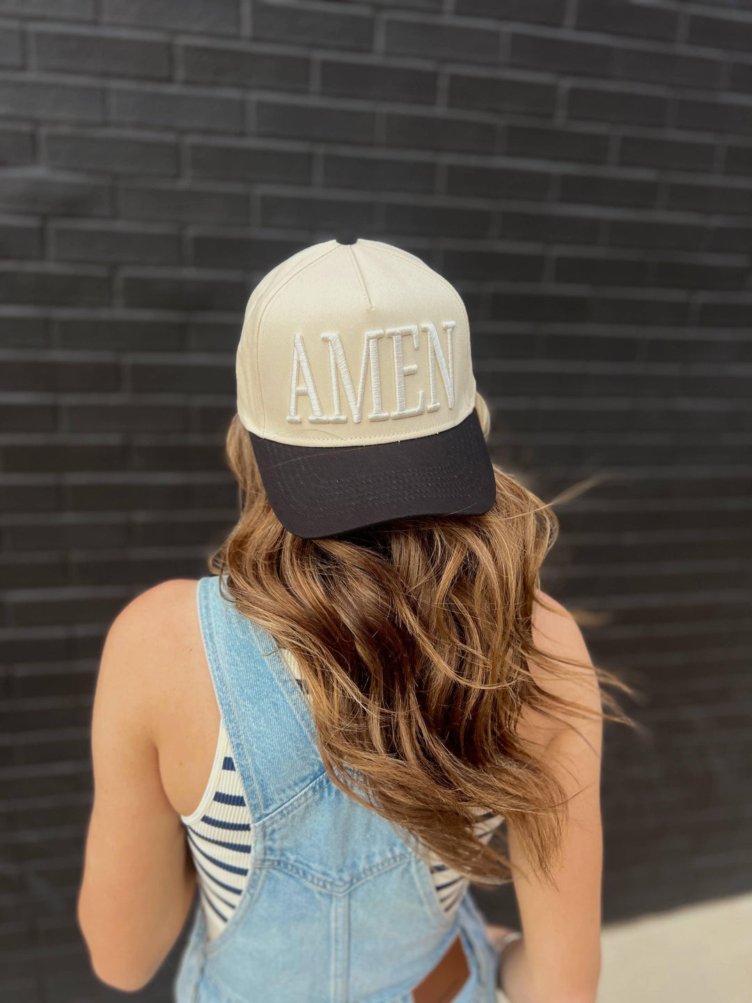 AMEN Monochromatic Embroidered Vintage Trucker Hat