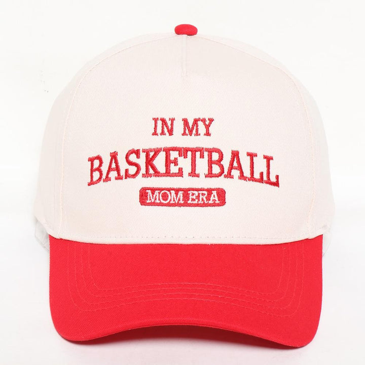 In My Basketball Mom Era - Embroidered Two Tone Baseball Hat