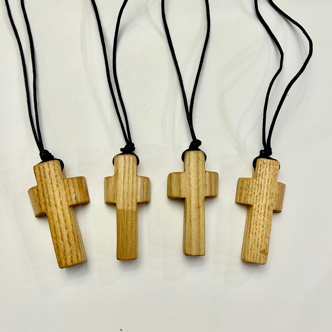 Baseball Bat Handle Cross Necklaces