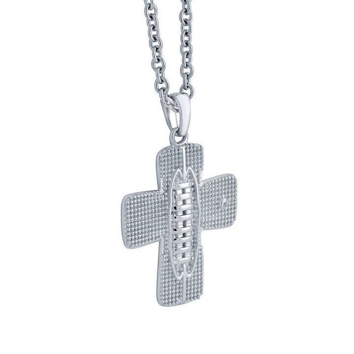 Blitz Football Cross Necklace