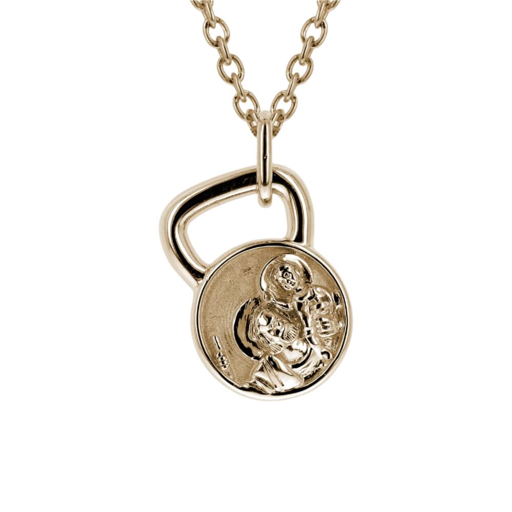 St. Christopher Kettlebell Necklace