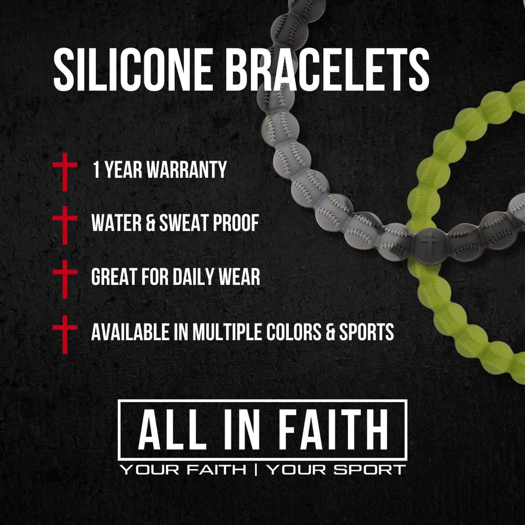 Power Band Baseball Bracelet | Blue & Black