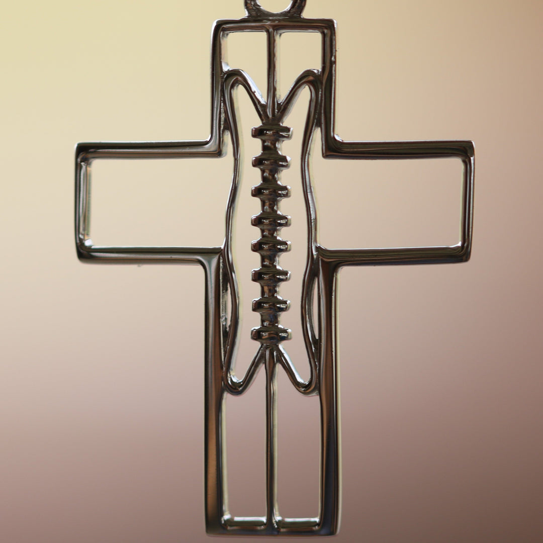 Gridiron Football Cross Necklace