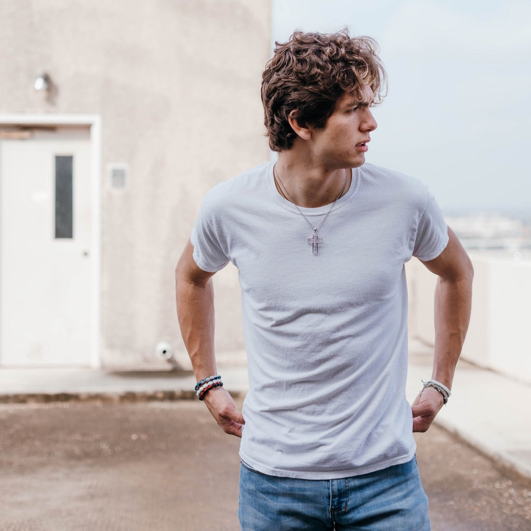 Gridiron Football Cross Necklace