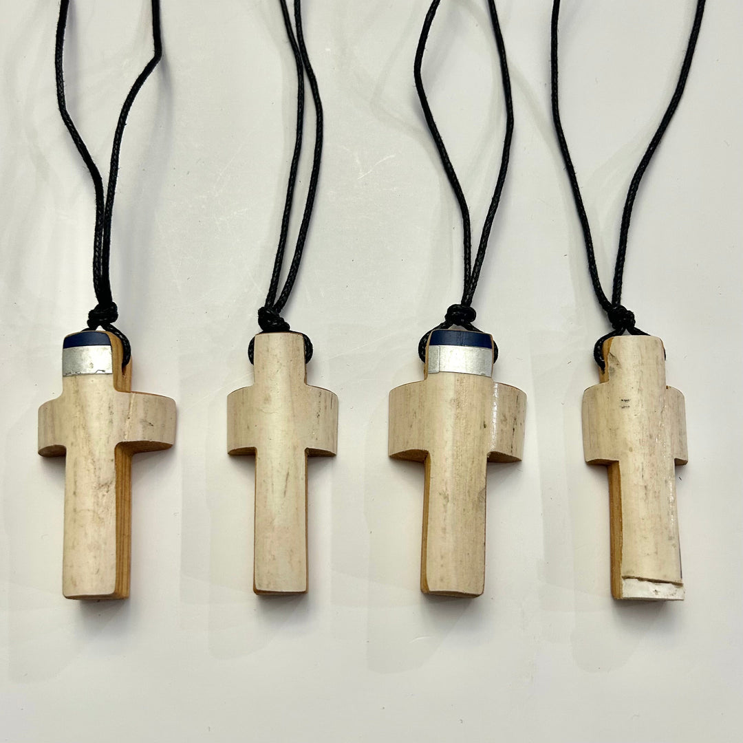 Baseball Bat Handle Cross Necklaces