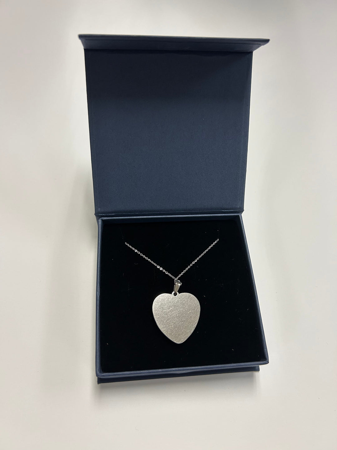 Baseball Seam Silver Heart Pendant Necklace