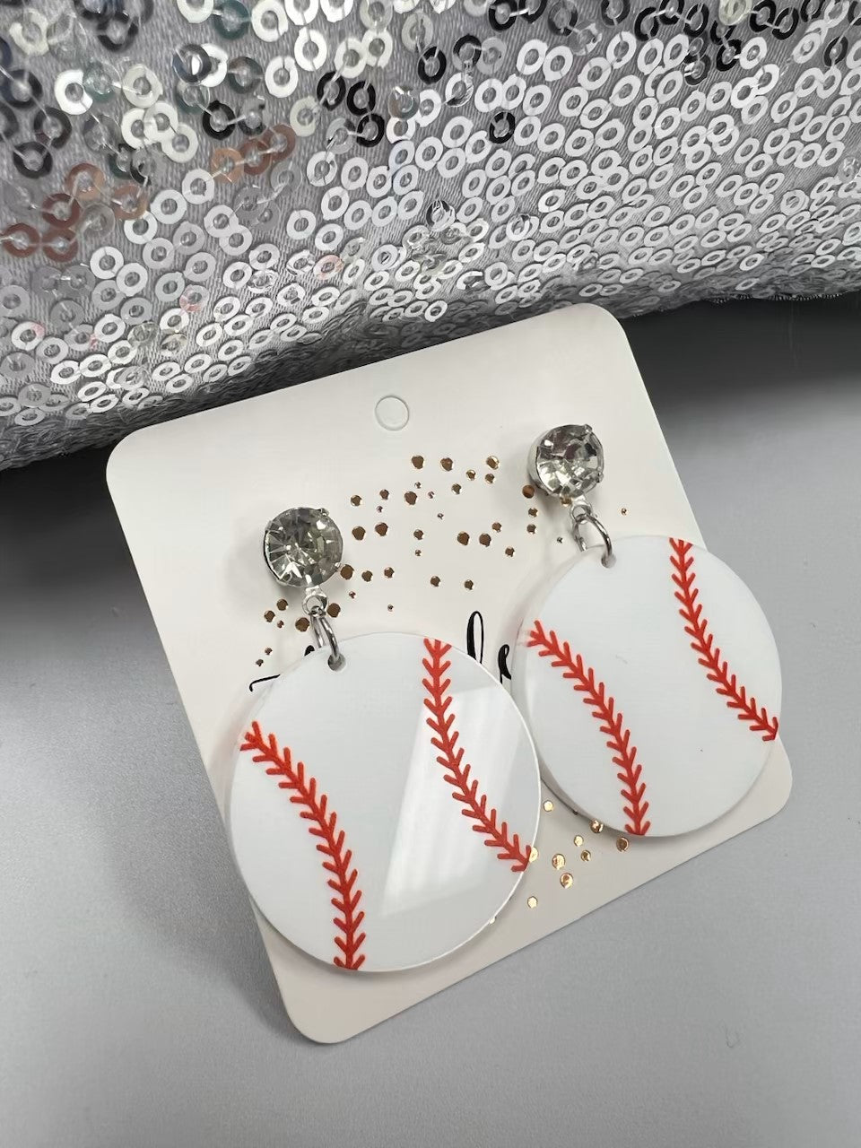 Rhinestone Baseballs