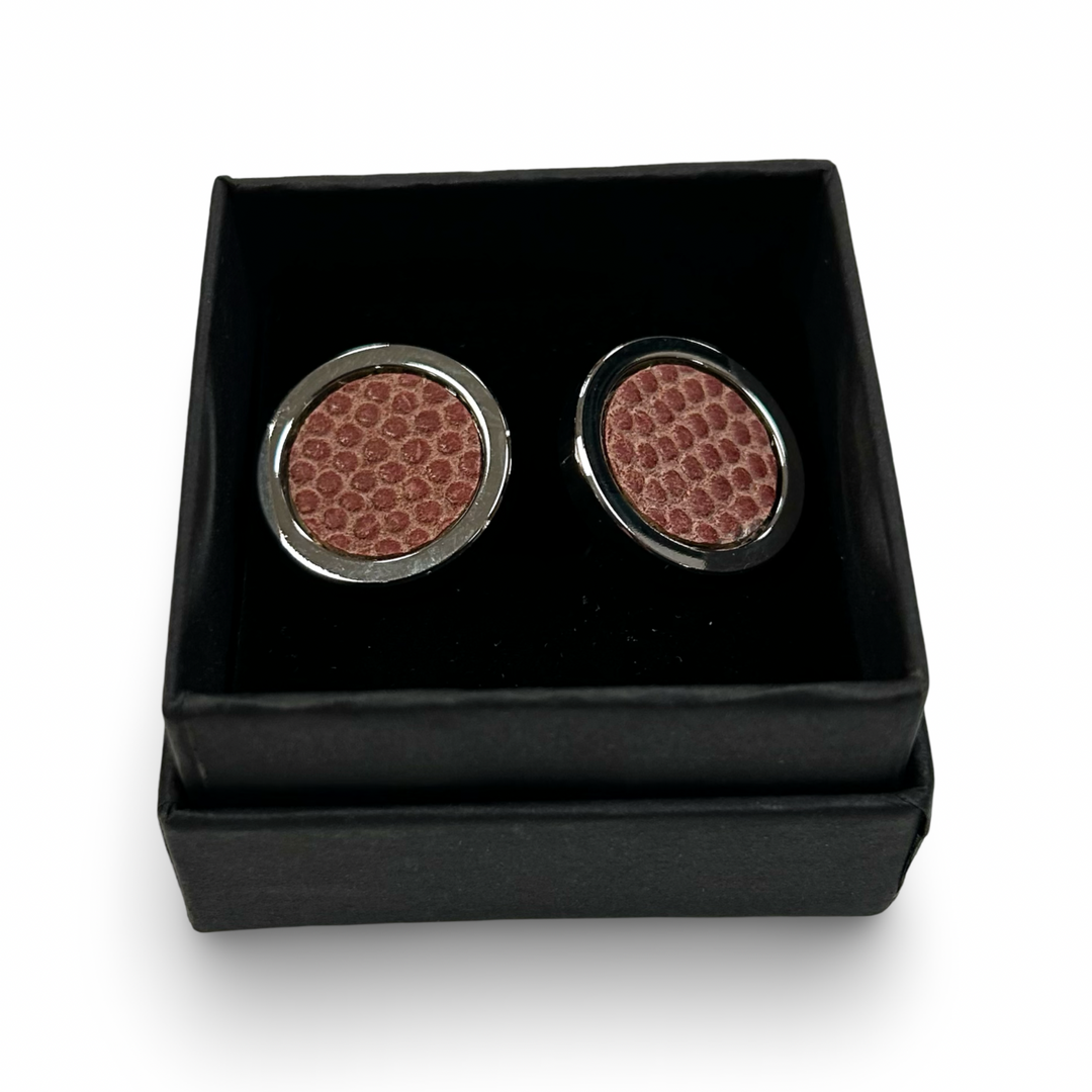 Football Leather Cufflinks