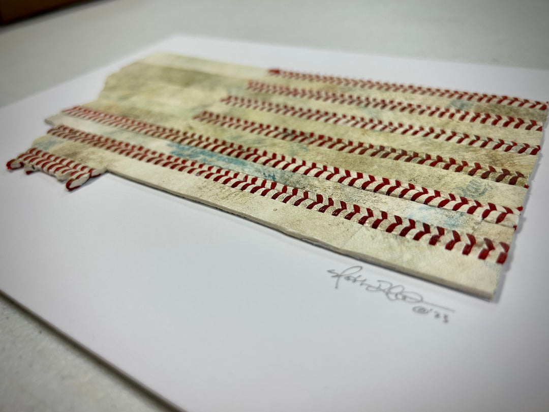 Montana Original Baseball Artwork - made from used baseballs