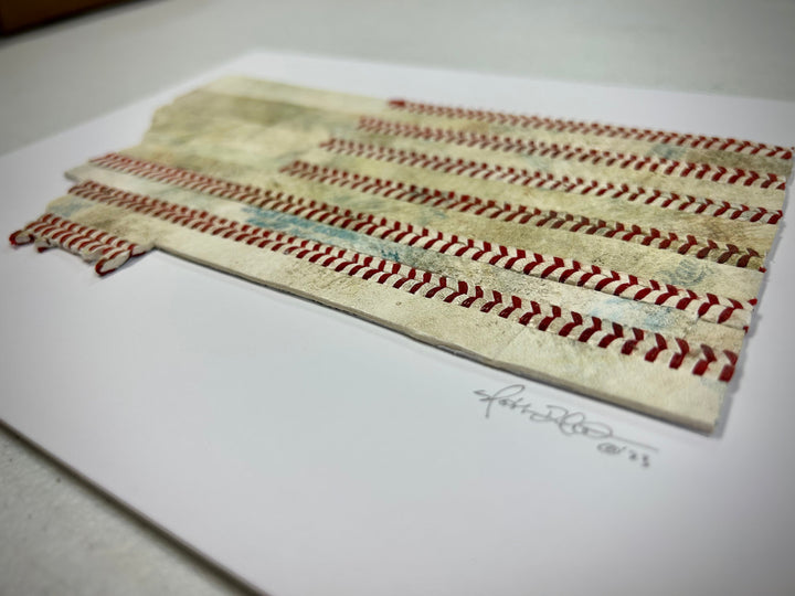 Montana Original Baseball Artwork - made from used baseballs