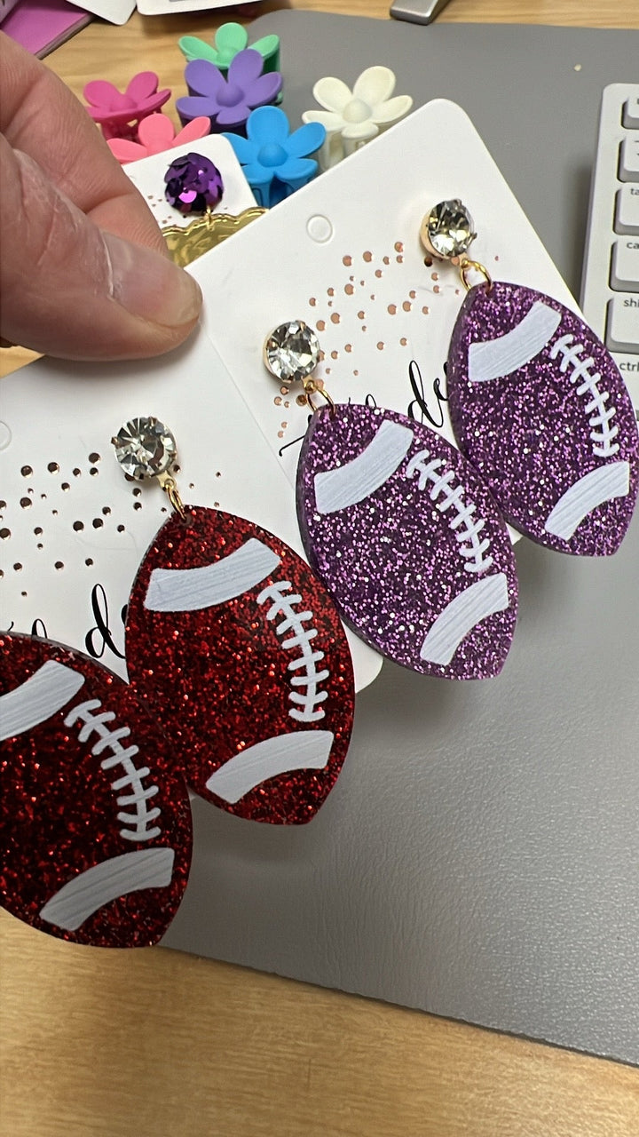 Glitter Acrylic Football