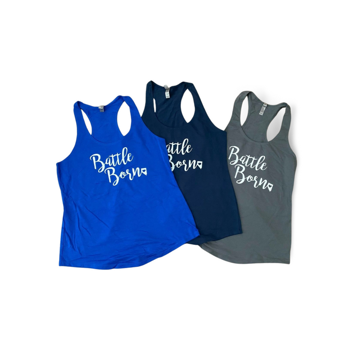Battle Born -  Ladies Racerback Tank Top