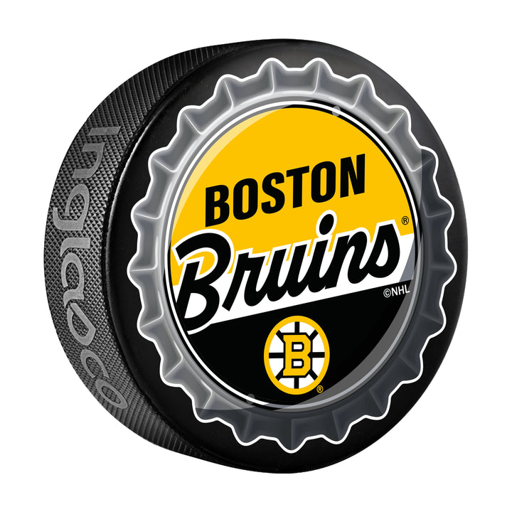 Boston Bruins Hockey Puck Bottle Opener