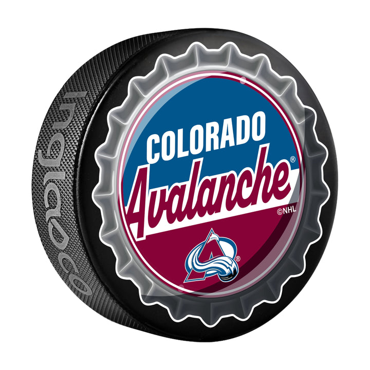 Colorado Avalanche Hockey Puck Bottle Opener