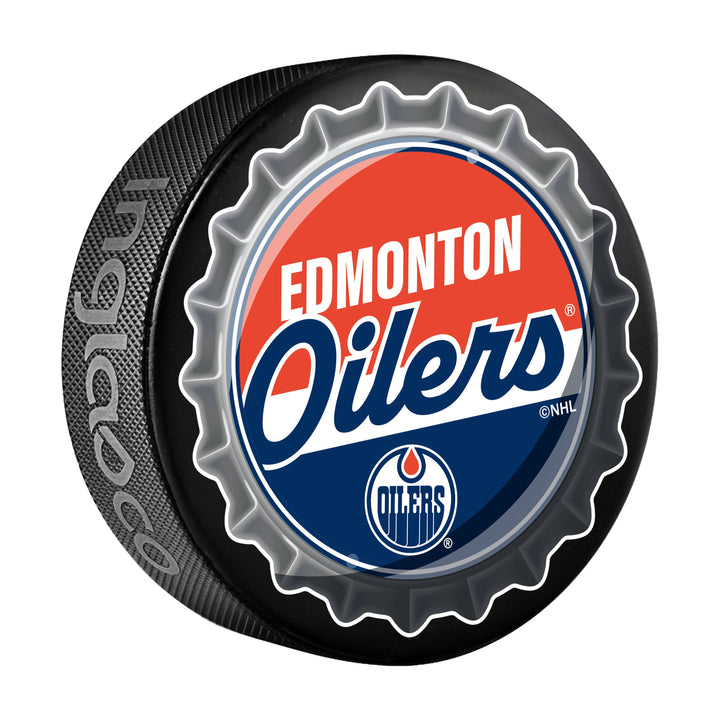 Edmonton Oilers Hockey Puck Bottle Opener