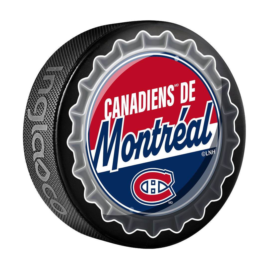 Montreal Canadiens Hockey Puck Bottle Opener