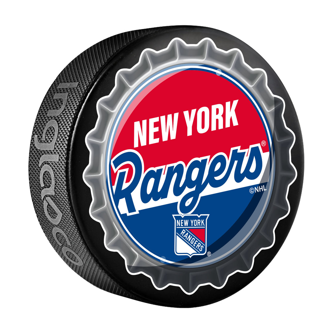 New York Rangers Hockey Puck Bottle Opener