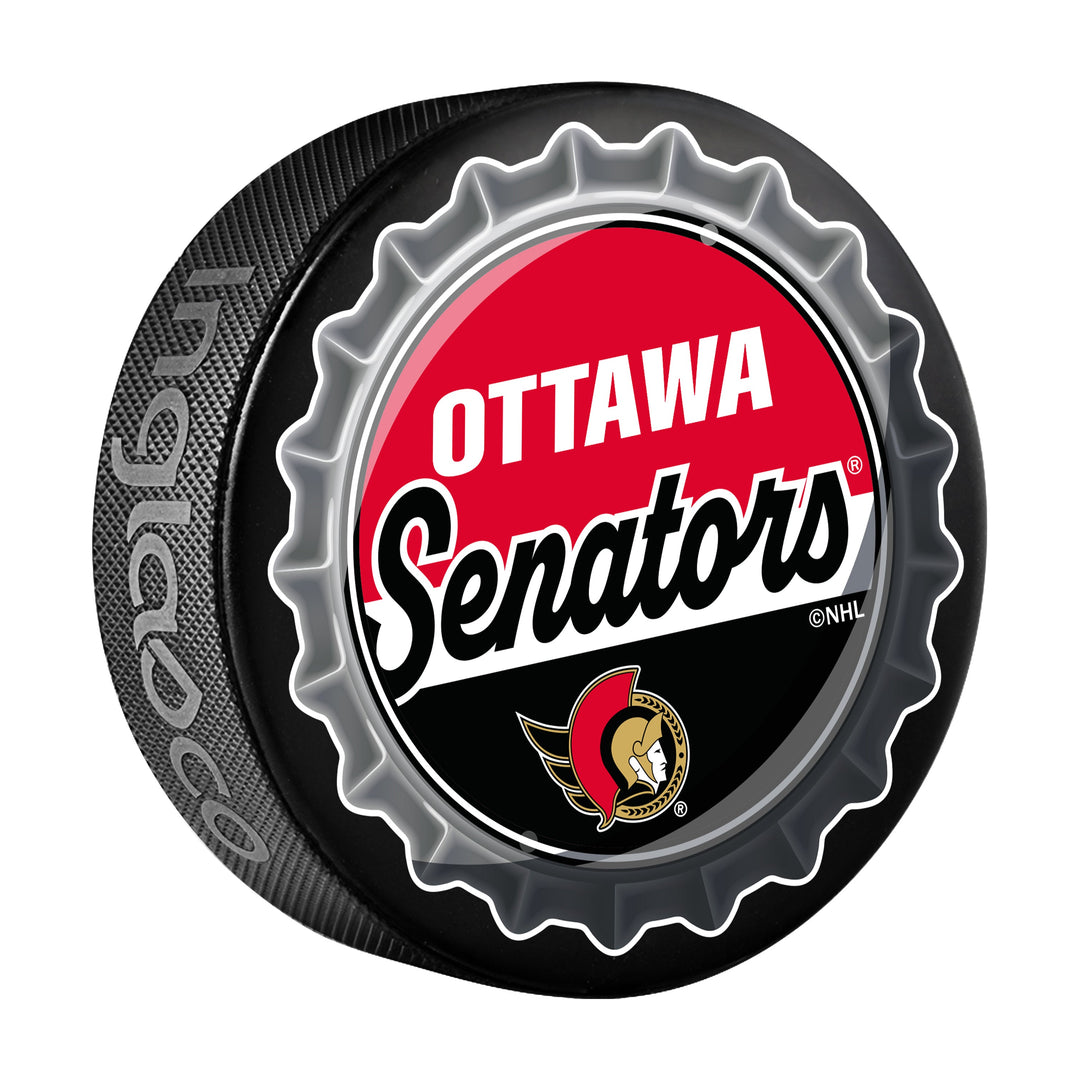 Ottawa Senators Hockey Puck Bottle Opener