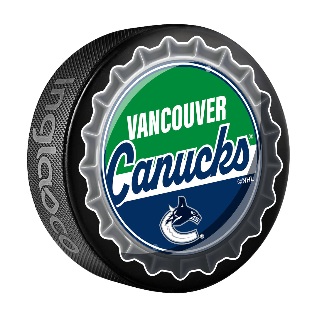 Vancouver Canucks Hockey Puck Bottle Opener