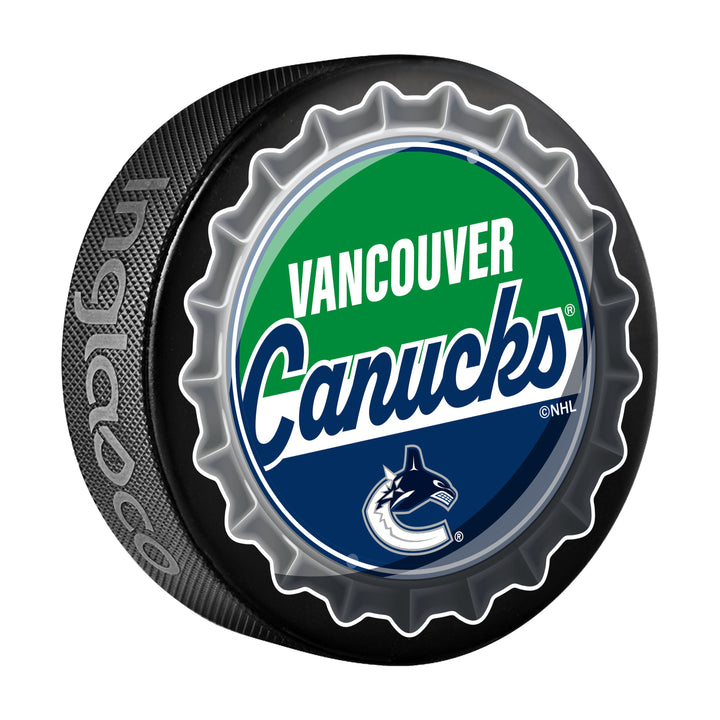 Vancouver Canucks Hockey Puck Bottle Opener