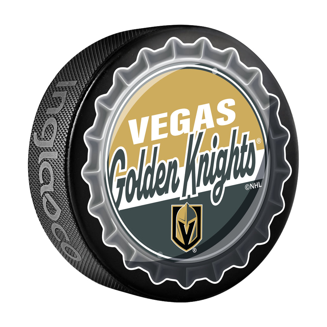 Vegas Golden Knights Hockey Puck Bottle Opener