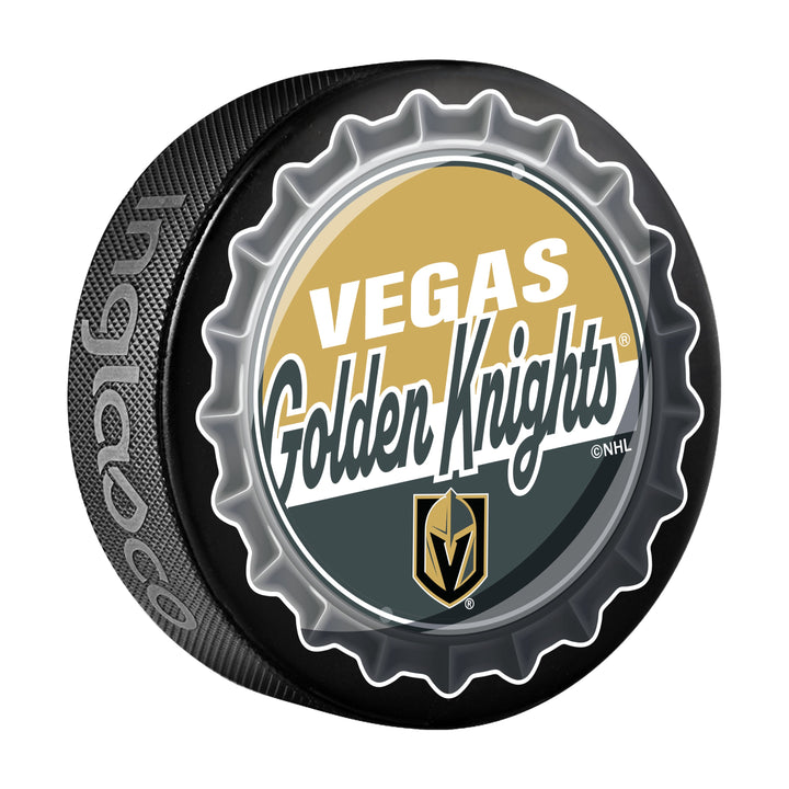 Vegas Golden Knights Hockey Puck Bottle Opener
