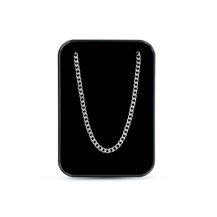 Micro Silver Cuban Link Chain | 3.5mm | Stainless Steel