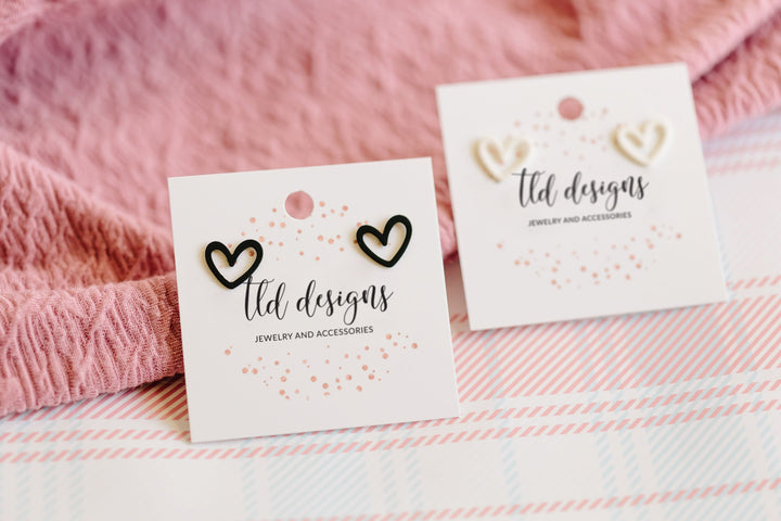 U stole my heart studs