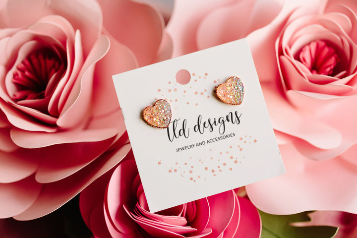 Valentine Heart Studs